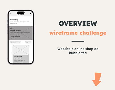 Wireframes Challenge - .Bubble