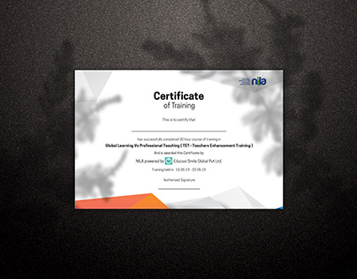 Certificate Design for Educational Institution