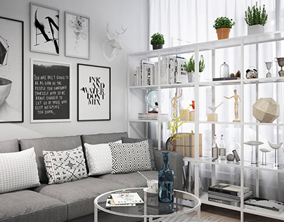 IKEA style. Living room