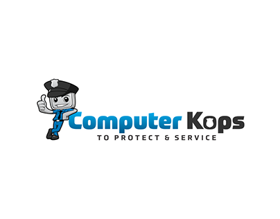 Custom logo for a computer repair business.