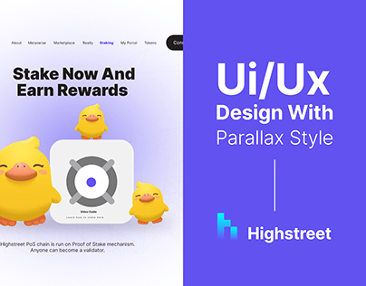 UI/UX Web design for Highstreet