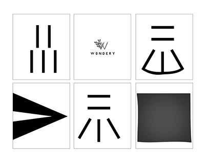 W o N D E R Y 6 Logo Design