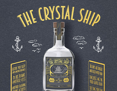 Crystal Ship label design