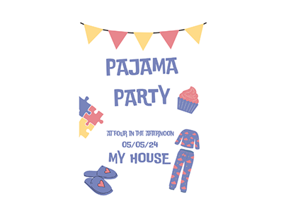 Pajama Party Invitation