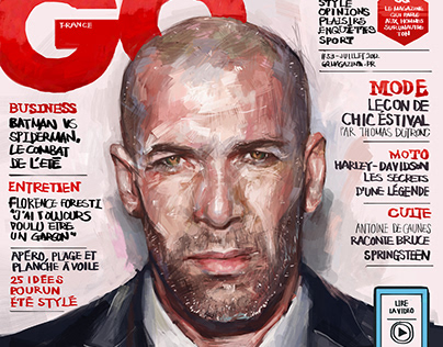 Artwork for GQ France - Zinedine Zidane