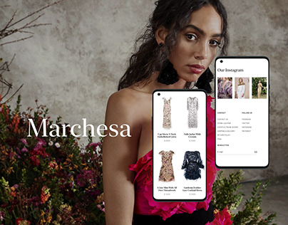 Marchesa – Online store redesign concept