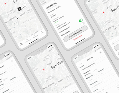 Wireframe | Parking Mobile Application
