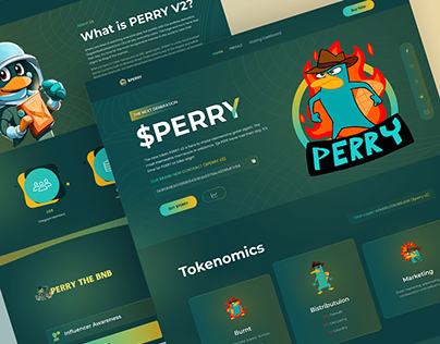 Perry | Pepe Meme Website Re-Design Concept.