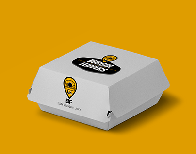 BB BURGER FLIPPERS CONTAINER MOCKUP