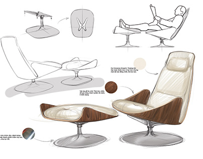 Lounge chair sketches