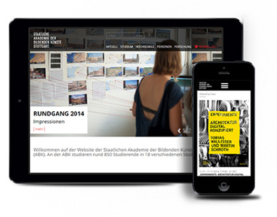 Akademie der bildenden Künste Stuttgart – Website