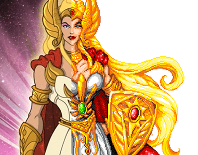 She-Ra: Princess of Power Pixel art