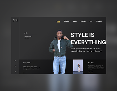 Website Design for Clothing Brandon