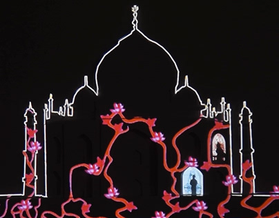 Mapping vidéo - Taj Mahal