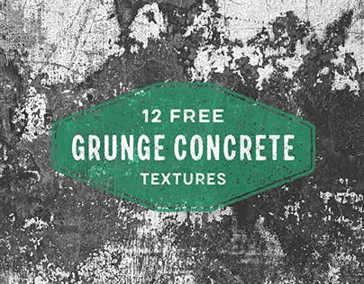 Grunge Concrete – 12 Free Textures