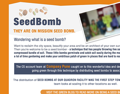 Seed Bomb - Mailer design