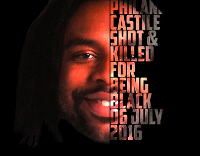 Text Portrait Poster (Philando Castile Tribute)