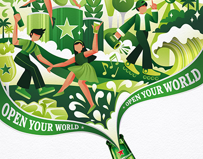 Heineken Illustration