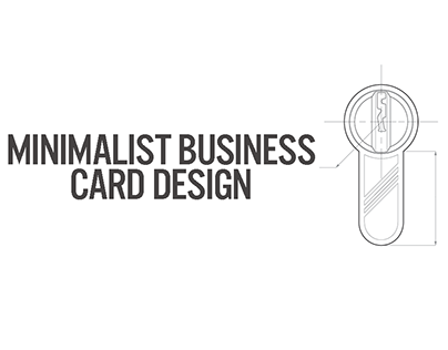 Minimalist business card design