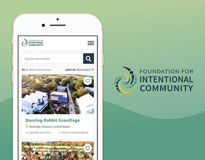 Mobile Mockups for Intentional Community Site