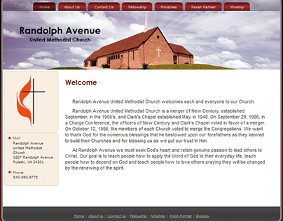 Randolph Avenue United Methodist Church Website