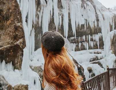 Frozen waterfalls, Caucasus