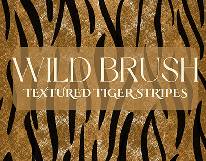 Wild Brush: Textured Tiger Stripes Pattern