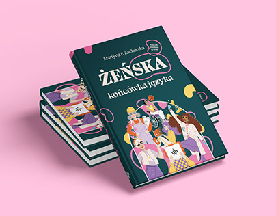 "Żeńska końcówka języka" - book cover design