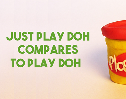 Pieza gráfica Play-Doh "Nothing compares to Play-Doh"