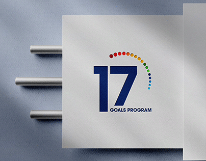 Logo for 17 Goals Program a part of a UN campaign