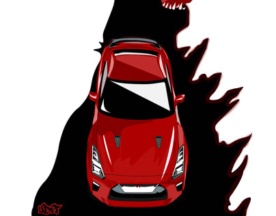 Nissan GTR aka The Godzilla (illustration)