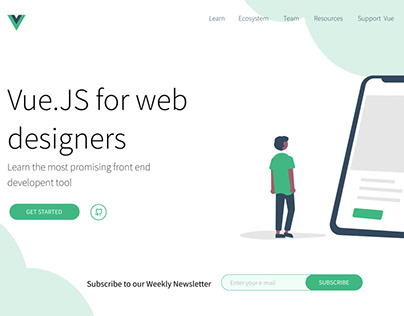 Vue.JS / Web site design UI