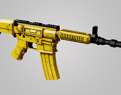 WT 15 Semi Automatic Rifle 3D Model