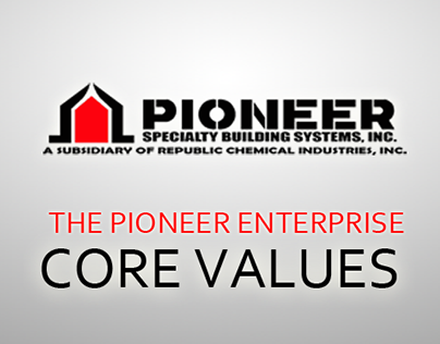 Pioneer Core Values Poster