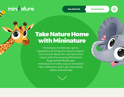 Mininature: AR App Website Concept