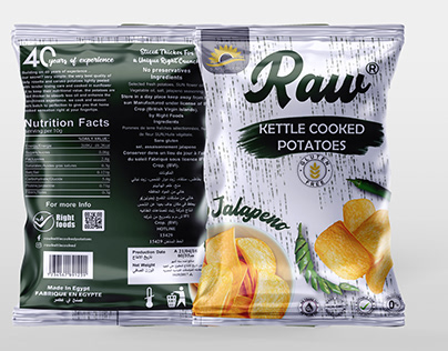 graphic redesign for raw product (box - stand)