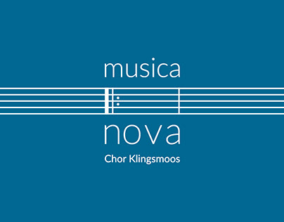 Corporate design for the choir musica nova Klingsmoos
