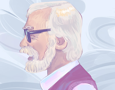 Portrait of Hayao Miyazaki