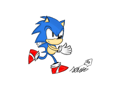 Sonic mania drawing
