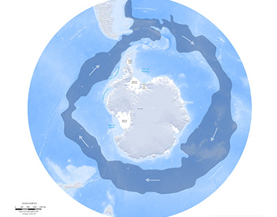 The ocean circulation around Antarctica