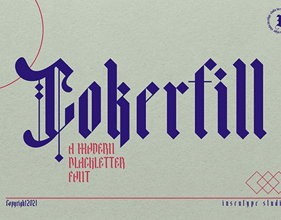 Cokerfill A Modern Blackletter Font