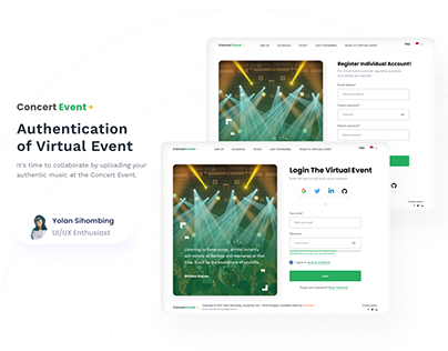 Authentication of Web Virtual Event