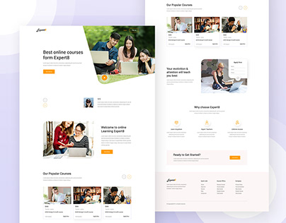 Online Education Landing page