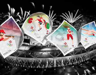 Olympics 2016 Malta Stamp Design