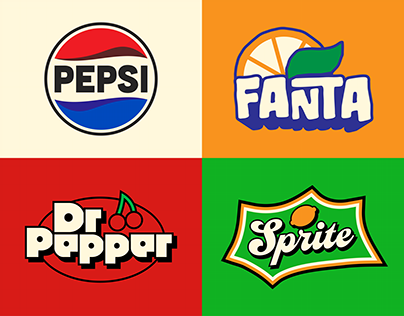 Iconic Soda Logos Reimagined