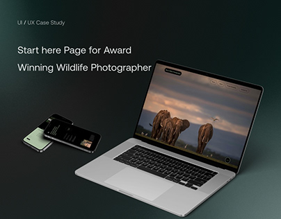 Landing Page for Wildlife Photographer
