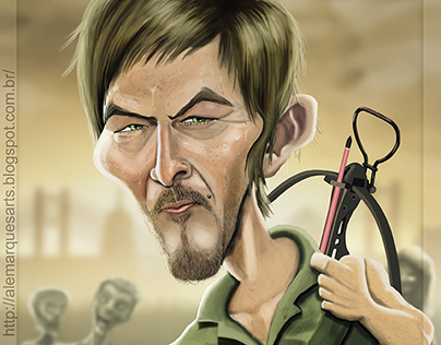 Caricature of Daryl Dixon