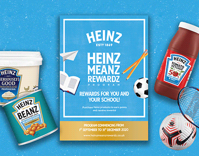 Heinz UK school rewards program marketing collateral
