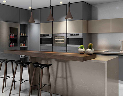 Elegant And Efficient Modular Kitchen Design