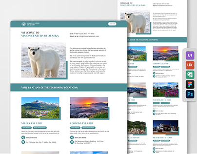 Project thumbnail - VISION CENTERS OF ALASKA LANDING PAGE